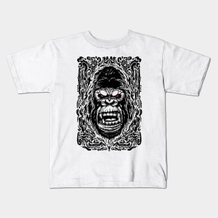 gorilla head2 Kids T-Shirt
